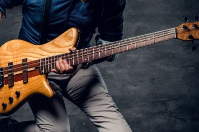 Aula de Baixo Elétrico - Escola de Música Ritmo e Som - Banner