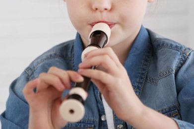 Aula de Flauta Doce - Escola de Música Ritmo e Som - Banner