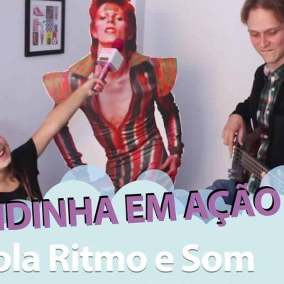 Brendinha em ação na Escola de Música Ritmo e Som