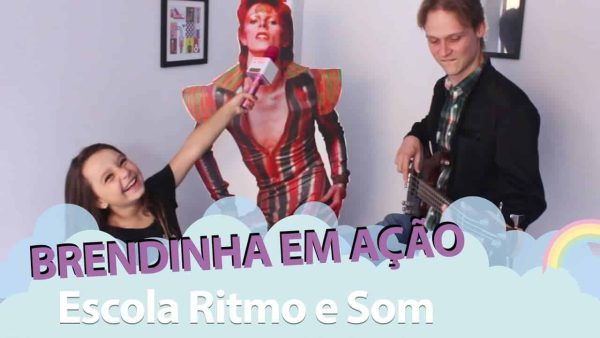 Brendinha em ação na Escola de Música Ritmo e Som